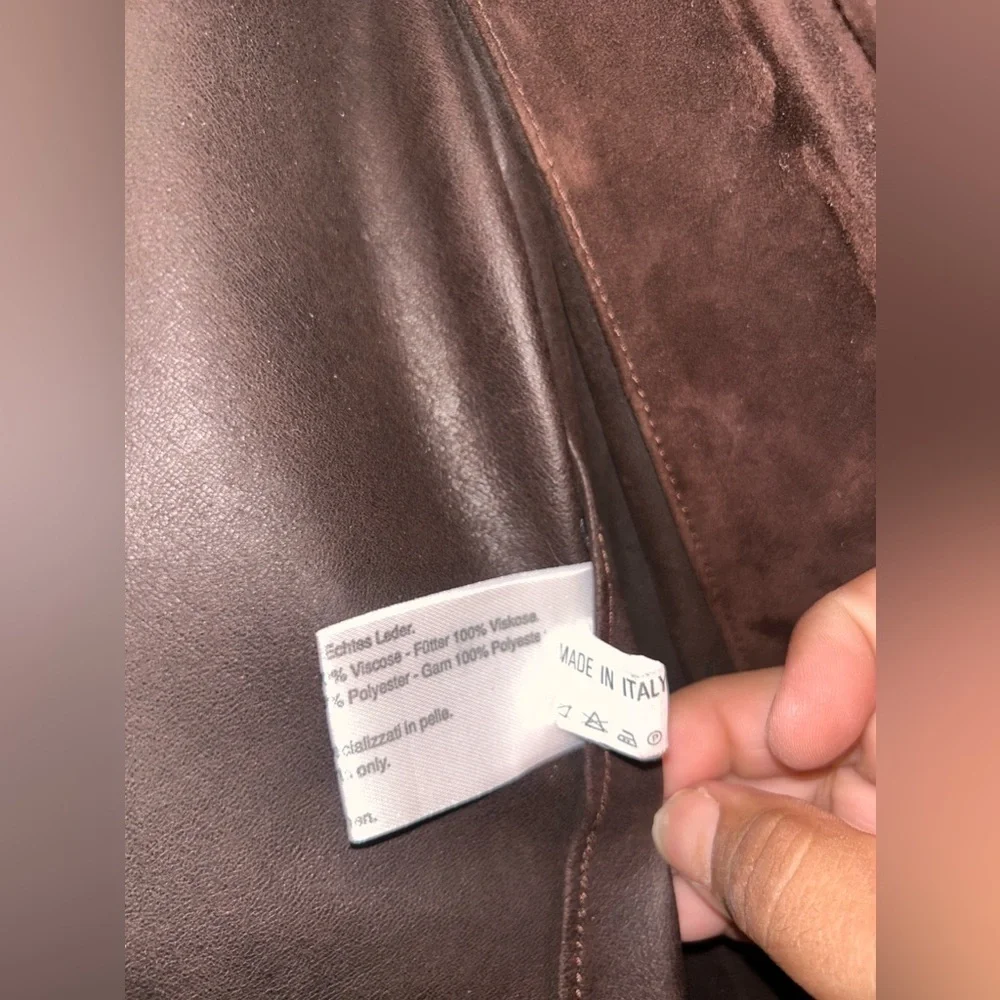 Used Vintage Men’s Leather Size M/L - Picture 9 of 11